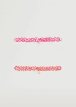 Mango Kids 2 Pendant Chockers Pack Pink -Mango Bags Sales Store unnamed file 1629