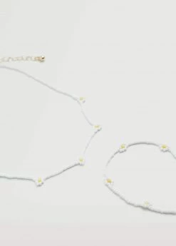 Mango Kids Bracelet Necklace Pack White