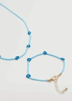 Mango Kids Bracelet Necklace Pack Blue