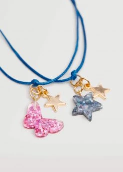 Mango Kids 2 Pack Star Bracelet Black