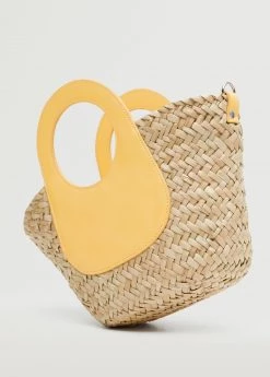 Mango Double Strap Mini Basket Bag Black -Mango Bags Sales Store unnamed file 167