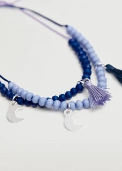 Mango Kids Mixed Bead Bracelet Blue