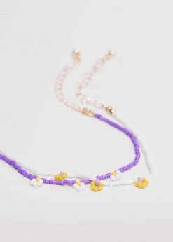 Mango Kids Beads Bracelets 2 Pack White