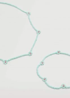 Mango Kids Bracelet Necklace Pack Pastel Green