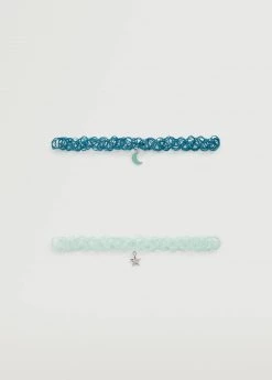 Mango Kids 2 Pendant Chockers Pack Turquoise -Mango Bags Sales Store unnamed file 1710