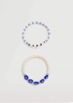 Mango Kids Beads Bracelets 2 Pack Blue -Mango Bags Sales Store unnamed file 1716