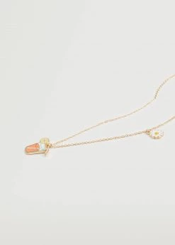 Mango Kids Pendant Chain Necklace Gold