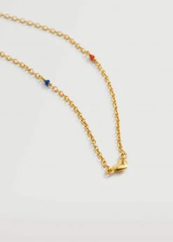 Mango Kids Heart Pendant Necklace Gold