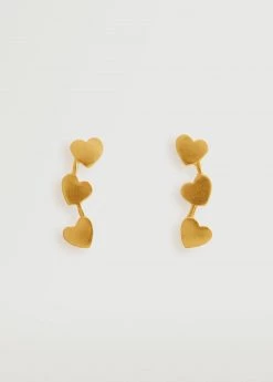 Mango Kids Heart Earrings Gold -Mango Bags Sales Store unnamed file 1753