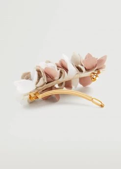 Mango Kids Flowers Hair Tie Off White