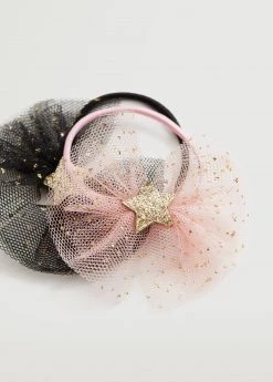 Mango Kids 2 Pack Bow Hair Ties Pastel Pink