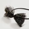 Mango Kids Tulle Bow Headband Black