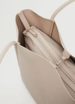 Mango Shopper Bag With Double Handle Ice Grey -Mango Bags Sales Store unnamed file 191