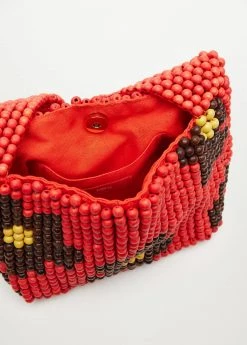 Mango Beaded Wood Handbag Red 11 Mango Beaded Wood Handbag Red -Mango Bags Sales Store unnamed file 199