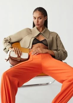 Mango Canvas Crossbody Bag Black