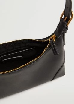 Mango Baguette Bag Buckle Handle Black -Mango Bags Sales Store unnamed file 232