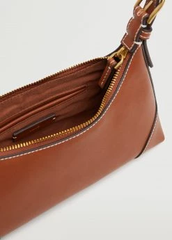 Mango Baguette Bag Buckle Handle Black -Mango Bags Sales Store unnamed file 237