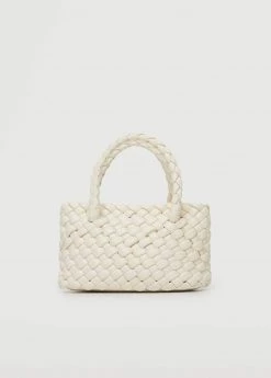 Mango Braided Mini Bag Blue