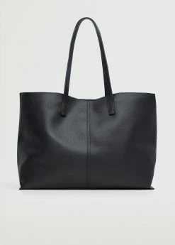 Mango Leather-effect Shopper Bag Medium Brown -Mango Bags Sales Store unnamed file 269