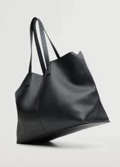 Mango Leather-effect Shopper Bag Medium Brown -Mango Bags Sales Store unnamed file 272