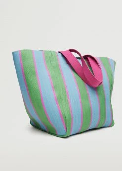 Mango Striped Shopper Bag Green 15 Mango Striped Shopper Bag Green -Mango Bags Sales Store unnamed file 277