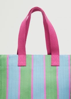 Mango Striped Shopper Bag Green 17 Mango Striped Shopper Bag Green -Mango Bags Sales Store unnamed file 279