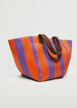 Mango Striped Shopper Bag Green 21 Mango Striped Shopper Bag Green -Mango Bags Sales Store unnamed file 283