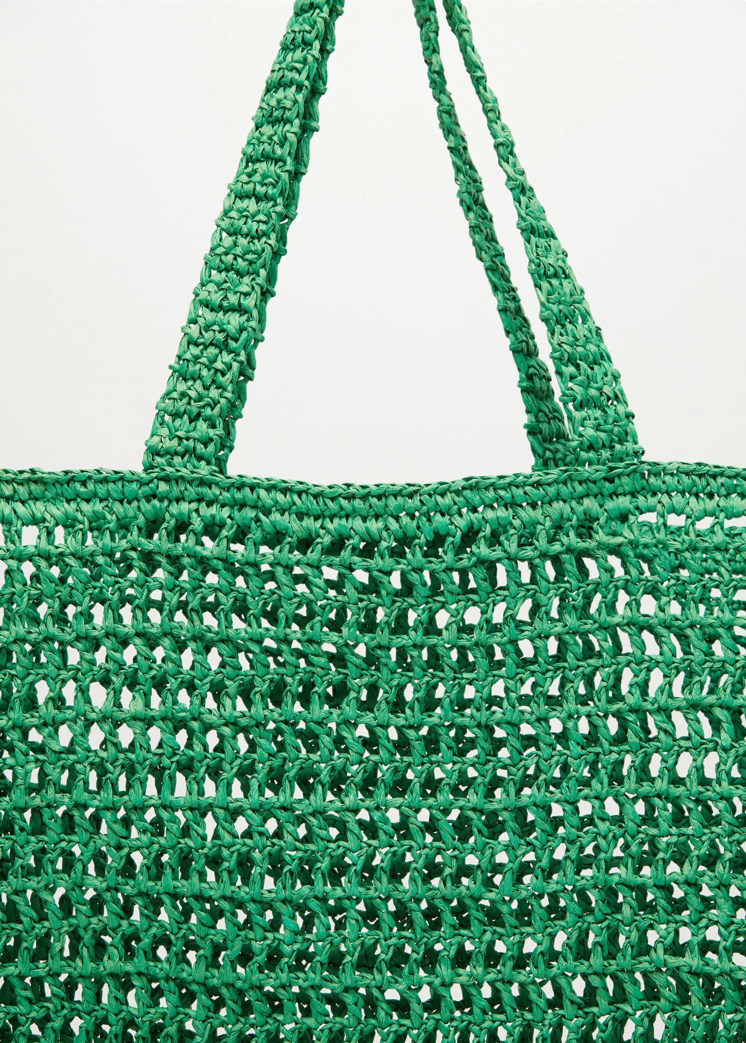 Mango Raffia Shopper Bag Neon Pink 14 Mango Raffia Shopper Bag Neon Pink - Image 14