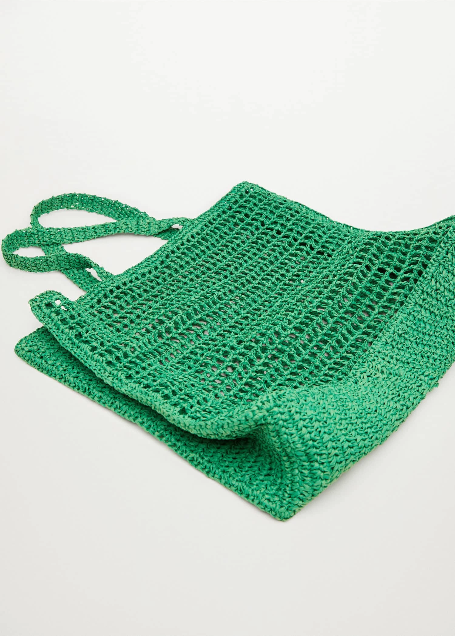 Mango Raffia Shopper Bag Neon Pink 15 Mango Raffia Shopper Bag Neon Pink - Image 15