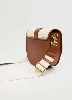 Mango Flap Crossbody Bag Leather
