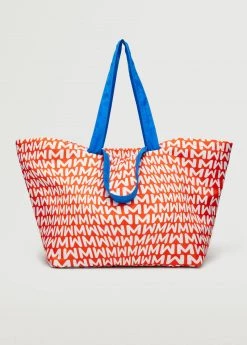 Mango Maxi Shopper Bag Green