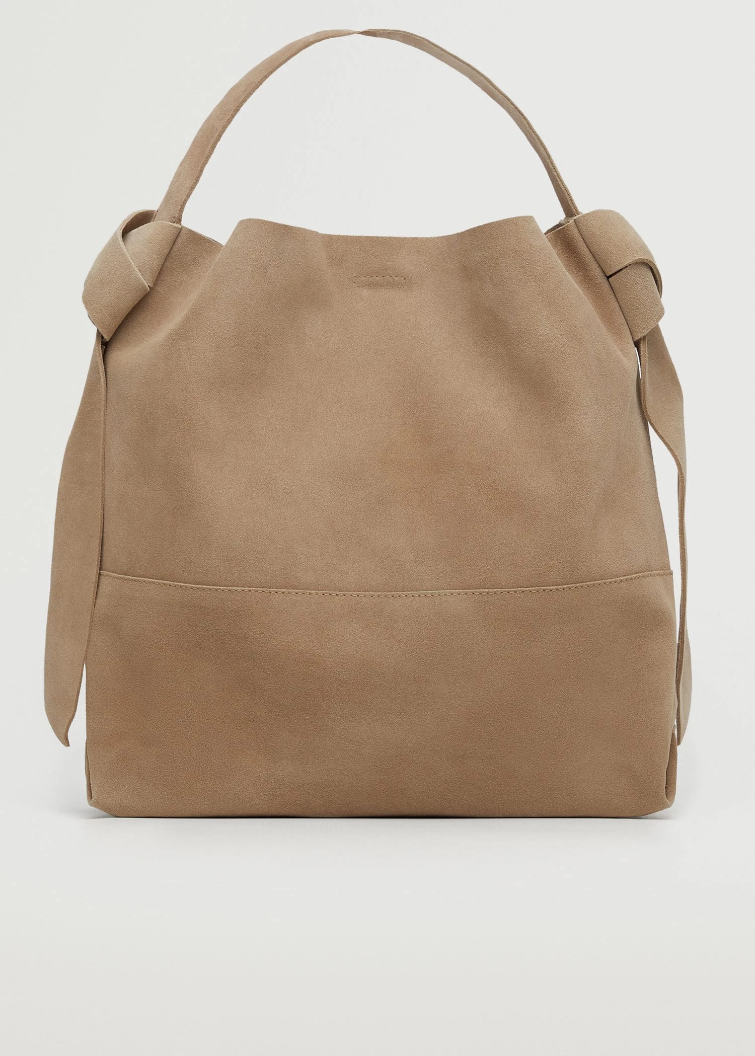 Mango Leather Bucket Bag Sand 1 Mango Leather Bucket Bag Sand
