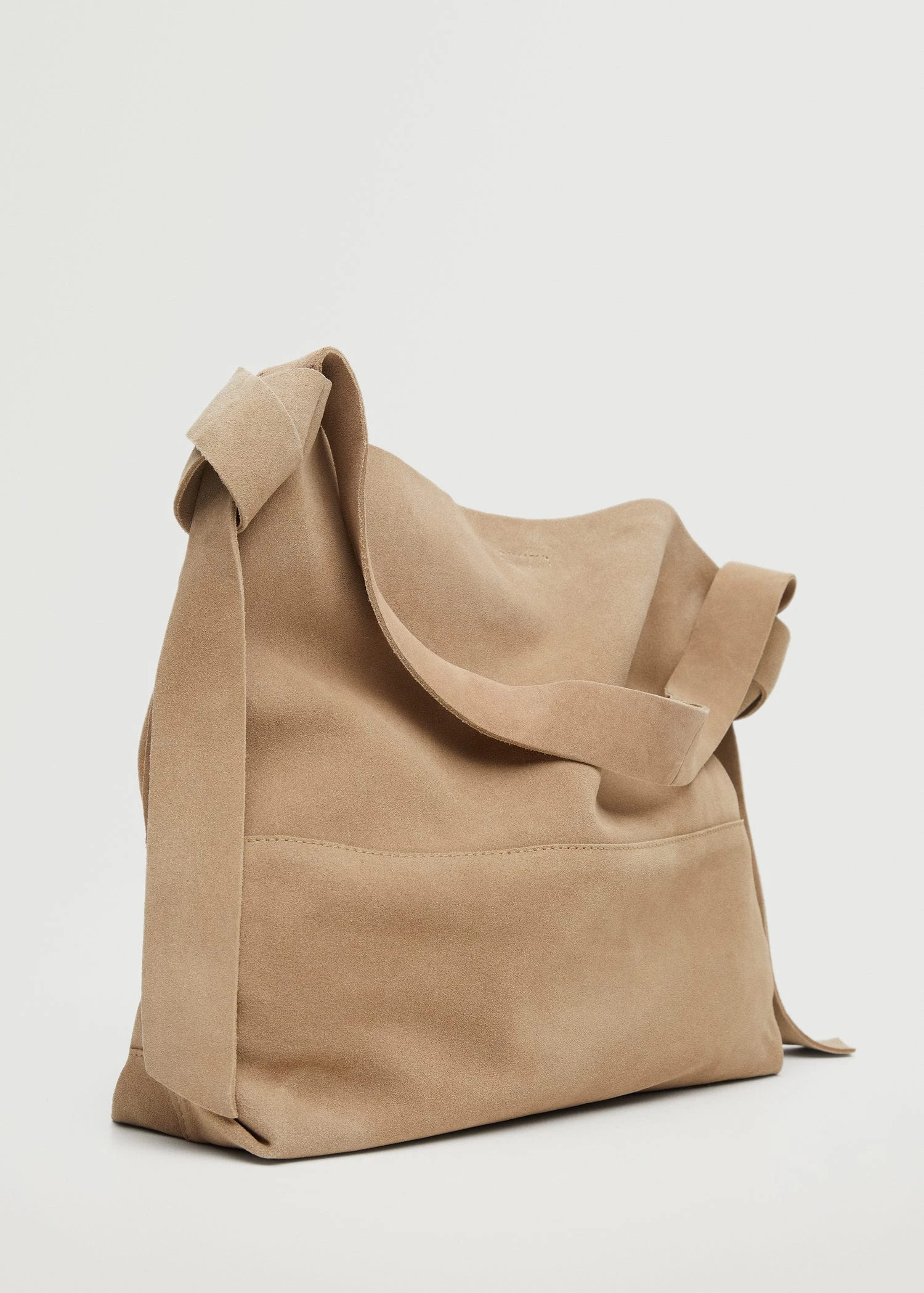 Mango Leather Bucket Bag Sand 4 Mango Leather Bucket Bag Sand - Image 4