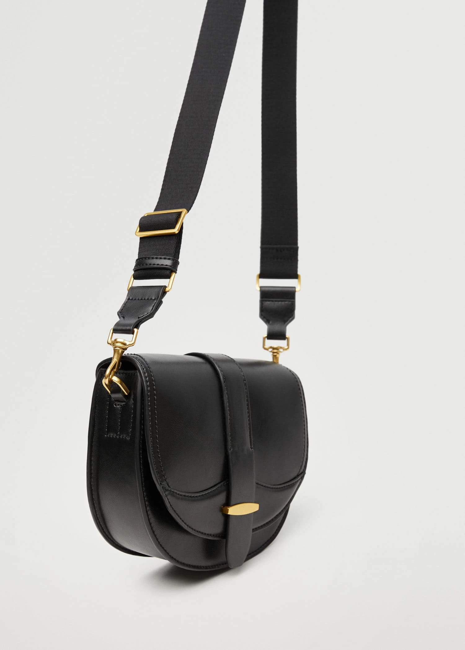 Mango Flap Crossbody Bag Leather 6 Mango Flap Crossbody Bag Leather - Image 6