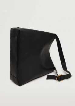 Mango Buckle Detail Shopper Bag Black -Mango Bags Sales Store unnamed file 447
