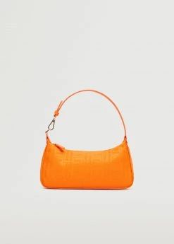 Mango Printed Baguette Bag Orange -Mango Bags Sales Store unnamed file 51
