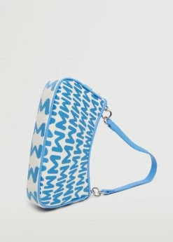 Mango Baguette Bag With Logo Blue -Mango Bags Sales Store unnamed file 514