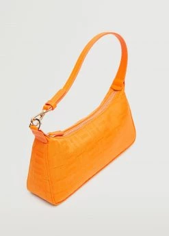 Mango Printed Baguette Bag Orange -Mango Bags Sales Store unnamed file 52