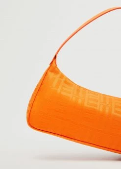 Mango Printed Baguette Bag Orange -Mango Bags Sales Store unnamed file 53