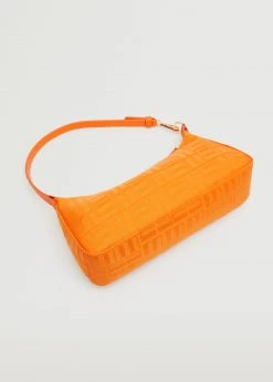 Mango Printed Baguette Bag Orange -Mango Bags Sales Store unnamed file 54