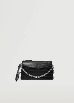 Mango Croc-effect Cross Body Bag Black -Mango Bags Sales Store unnamed file 645