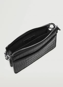 Mango Croc-effect Cross Body Bag Black -Mango Bags Sales Store unnamed file 647