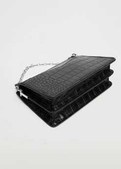 Mango Croc-effect Cross Body Bag Black -Mango Bags Sales Store unnamed file 648