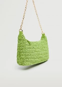 Mango Raffia Baguette Handbag Lime -Mango Bags Sales Store unnamed file 69
