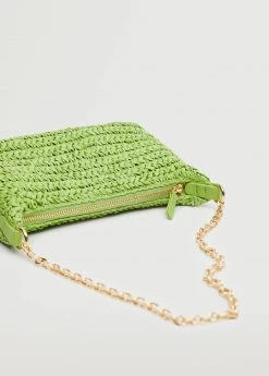 Mango Raffia Baguette Handbag Lime -Mango Bags Sales Store unnamed file 71