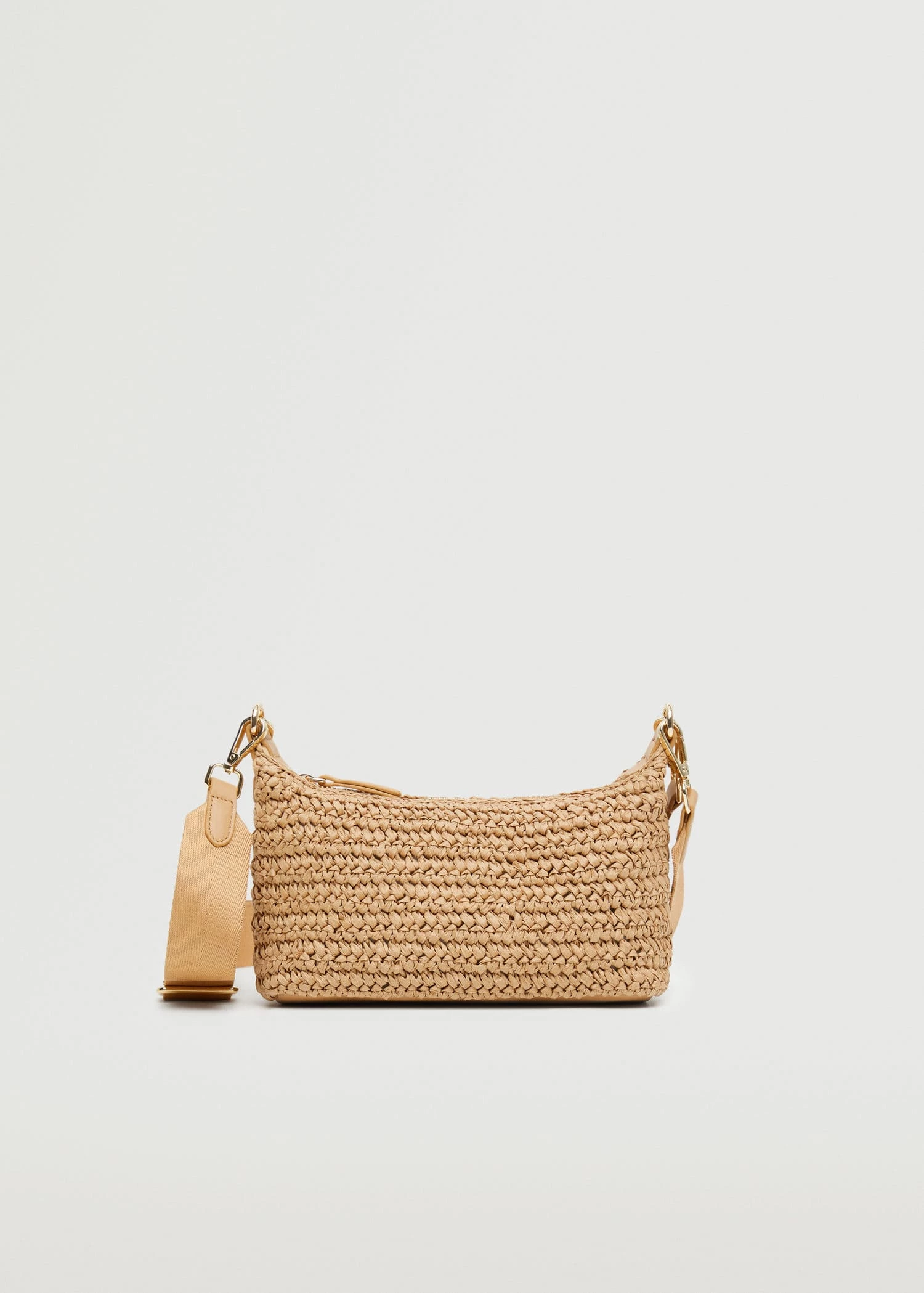 Mango Raffia Crossbody Bag Beige 1 Mango Raffia Crossbody Bag Beige