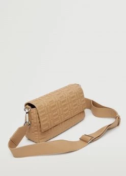 Mango Embossed Cross-body Bag Medium Brown -Mango Bags Sales Store unnamed file 764