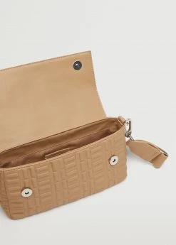 Mango Embossed Cross-body Bag Medium Brown -Mango Bags Sales Store unnamed file 765
