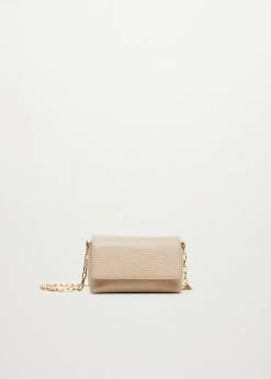 Mango Crossbody Bag With Chain Black