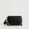 Mango Chains Engraved Bag Black